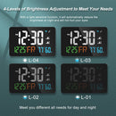 LED Graffiti Clock Automatic Time Calibration Wifi Temperature And Humidity Atomic Clock Mirror Clock  Four Levels of Brightness Adjustment