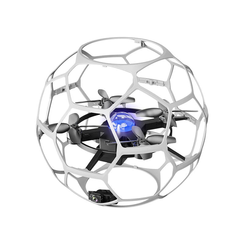 T26 Flying Football WiFi FPV with HD Camera Optical Flow Hovering Headless Mode 360 Stunt Spin Highlight LED Light Kids Gifts 2.4G 4CH 6-Axis Brushless Remote Control RC Toys Drone Quadcopter RTF