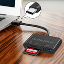 MicroDrive TY1-3 3-in-1 USB Hubs with USB3.0 SD/TF Card Reader Slot for PC Laptop Keyboard Mouse U Disk