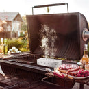 IPRee Stainless Steel Smoked Box Barbecue Sawdust Smoked Box Adds Smoked Barbecue Flavor To Gas Or Charcoal Grills