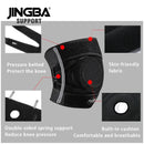 JINGBA SUPPORT Adjustable Knee Pads Breathable Outdoor Sports Knee Brace Support Belt Basketball Fitness Knee Protector Kneecap