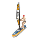 2.4G RC Boat Colorful Sailboat Swinging Sail Driving Swimming Pool Ship Underwater Balance Vehicles Models Toys