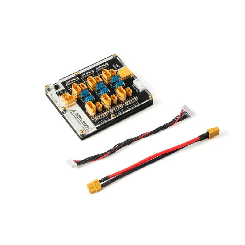 HGLRC Thor 6 Port Lipo Battery Balance Charger Board Pro 40A XT60 XT30 Plug 2-6S Integrated with Lipo Discharger for IMAX B6