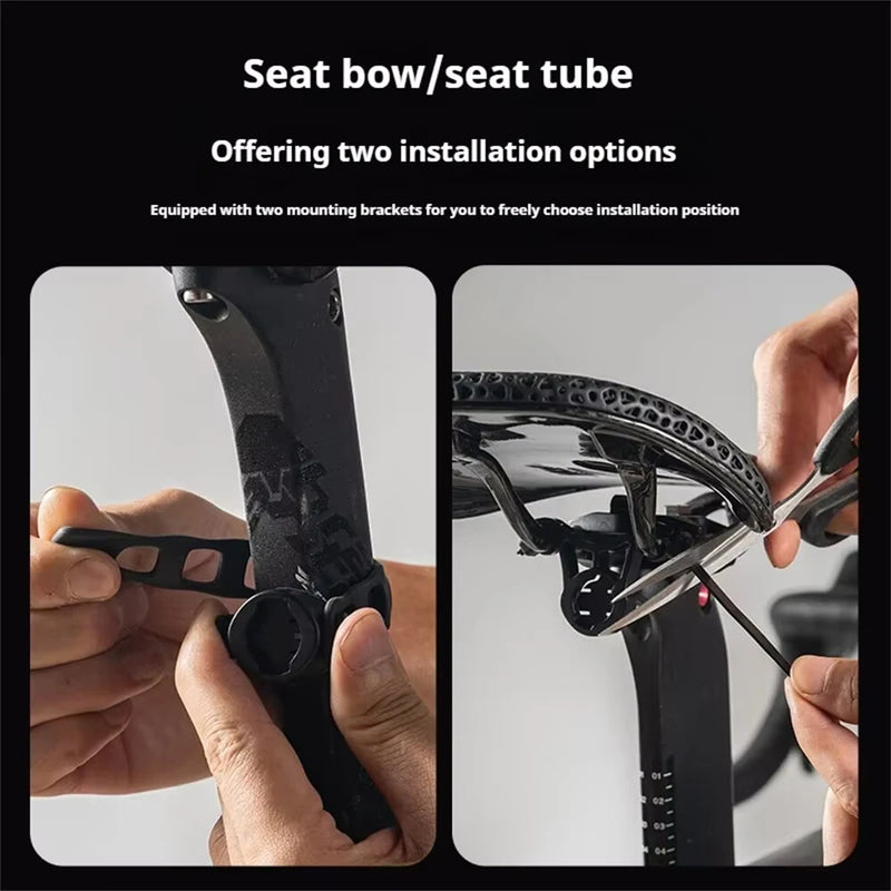 OFFBONDAGE ATS-Q6 Smart Auto Brake Sensing Bicycle Taillight 13 Light Modes Type-C Rechargeable Waterproof Bike Rear Light for MTB Road Night Riding Safety