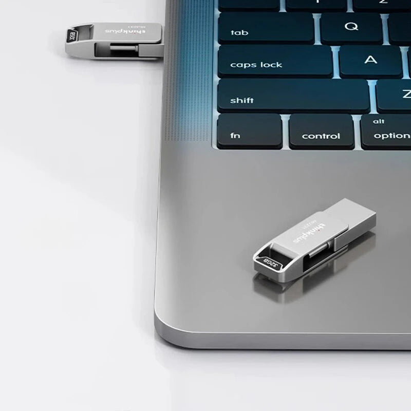 Lenovo Thinkplus MU231 Type-C & USB Flash Drive 128GB/64GB/32GB 100MB/S High Speed Portable Memory U Disk Plug and Play