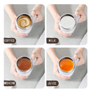 Magnetic Automatic Self Stirring Cup Stainless Steel Temperature Difference Coffee Mixing Cup Smart Blender Thermal Cup