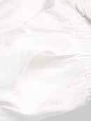 Wide Leg Women Loose Cotton Pure Color Elastic Waist Trousers Pants