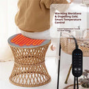 IPRee Winter Round Rabbit Fleece Usb Interface Waterproof Heating Seat Cushion, Office Outdoor Car Electric Heating Seat Cushion