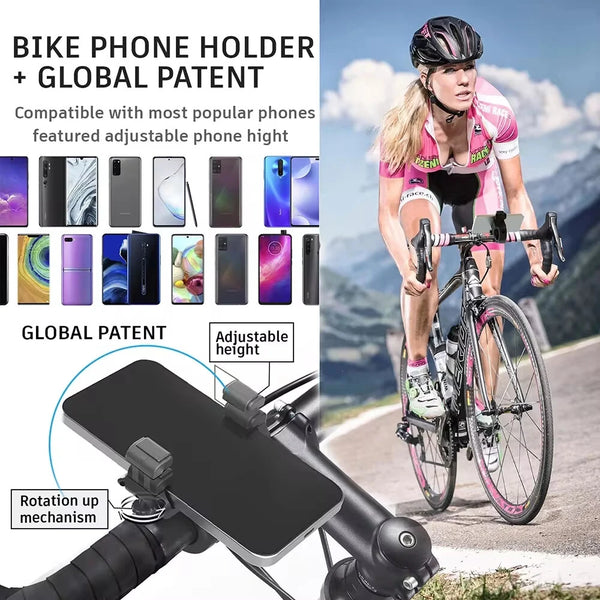 XANES Phone Holder 3.5"-7.0" Universal Phone Stand 360 Rotatable Shockproof Portable Bike Holder Phone Bracket for Bicycle Motorcycle