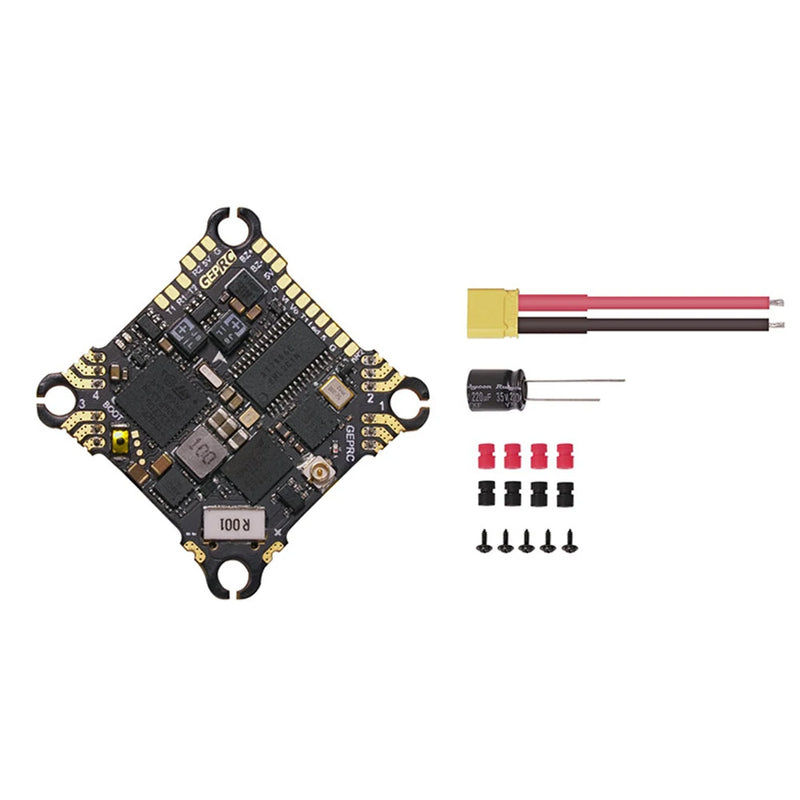 25.5x25.5mm GEPRC TAKER F411 8Bit 12A AIO  F4 OSD Flight Controller Built-in 12A 2-4S 4in1 ESC for RC Drone FPV Racing