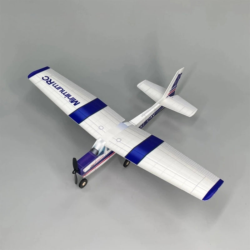 MinimumRC Cessna-152 Skyline Blue 360mm Wingspan 2.4GHz 3CH Gyro Stabilization Trainer RC Airplane KIT with Brushed Motor