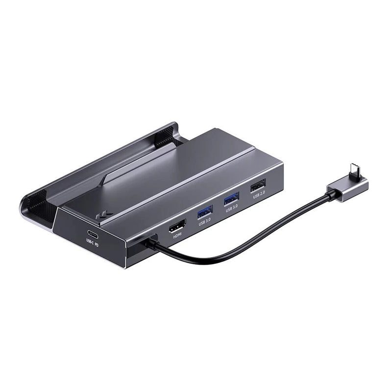 7-in-1 USB-C Steam Deck Docking Station with M.2 NVME SSD Card Slot HUB Type C to HD 4K60Hz 1000M Gigabit Ethernet USB 3.0 Hub for Macbook