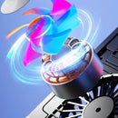 Foldable Alloy Laptop Stand with RGB Lights Silent 4-Fan Design for Portable Gaming Notebook 11-17.3 Inch