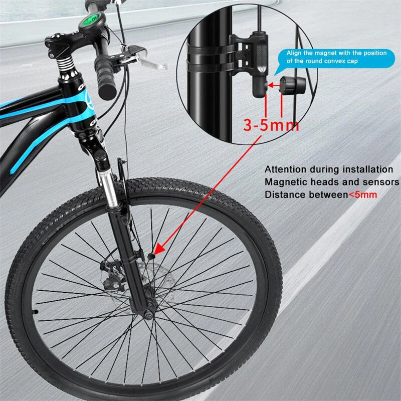 XANES Wireless Bicycle Computer IP67 Waterproof Bike Speedometer Bicycle Odometer Stopwatch Bike Accessories for MTB Road Cycle