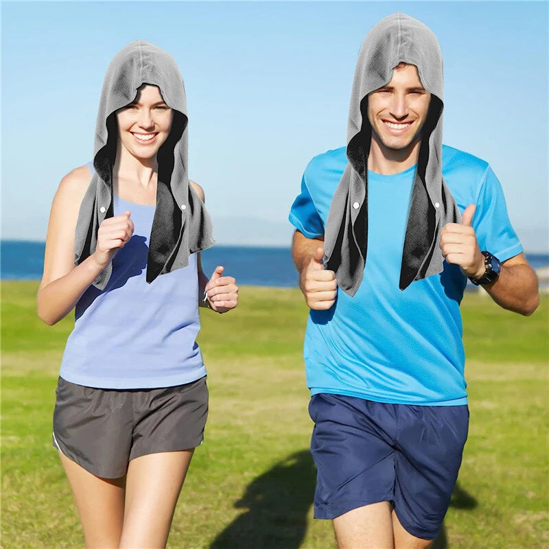 KALOAD 1 Pack Breathable Cooling Towels for Men Women UV Protection Quick-Dry Absorbent Sports Headscarf for Gym Running Golf Cycling Camping