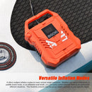 WaveRite 22PSI High Pressure Paddle Board Pump Portable 12V Car Electric Air Compressor Support Inflation/Deflation, 3 Working Modes Auto-Off Function with 7 Nozzles for Inflatable Boat Kayak Tent Pool Stand-up Paddle