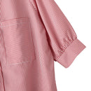 ZANZEA Women's Striped Shirt Summer 3/4 Sleeve Lantern Sleeve Front Pockets Casual Blouse Top