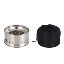 IPRee Outdoor Firewood Stove Portable Folding Wood Stove Stainless Steel Wood-burning Stove Camping Picnic BBQ Windproof Furnace