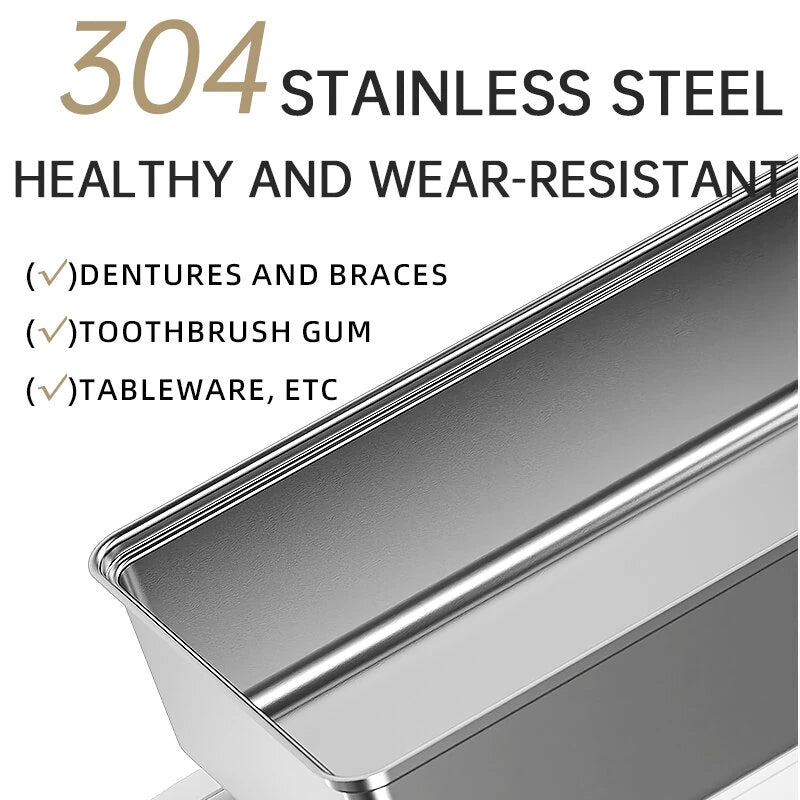 580mL High Frequency Household Ultrasonic Cleaning Machine for Glasses Braces Watch Dentures Jewelry Necklace Cleaning