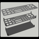 63 Holes Screwdriver Storage Rack  Tool Pallet Screwdriver Bit Holder for Hex Cross Screw Driver RC Tools Kit