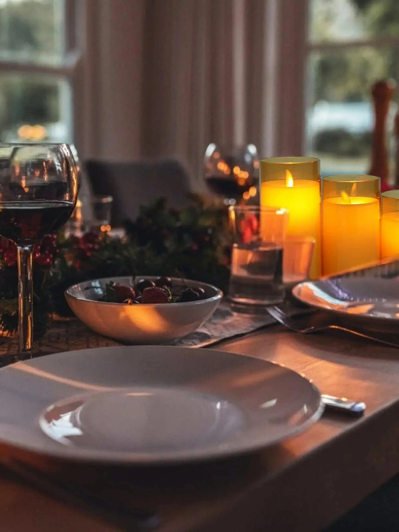 24pcs Flameless LED Candle Lights Creative Wish LED Tea Lamp Warm White Halloween Wedding Christmas Decoration Candle Lights