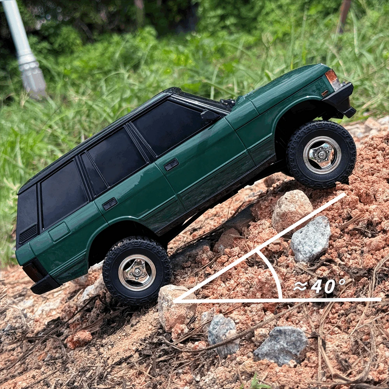 LDRC 18401 RTR 1/18 2.4G 4WD RC Car Rock Crawler Off-Road Climbing Truck LED Light Full Proportional Vehicles Models Hard Bridge Axle Toys