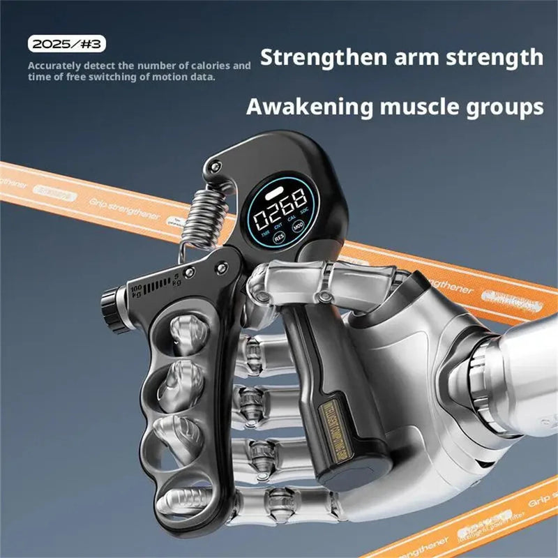 KALOAD 5-100Kg Adjustable Heavy Hand Grip Exercise Strengthener Gripper Finger Expander Arm Wrist Forearm Trainers Fitness Steel Spring