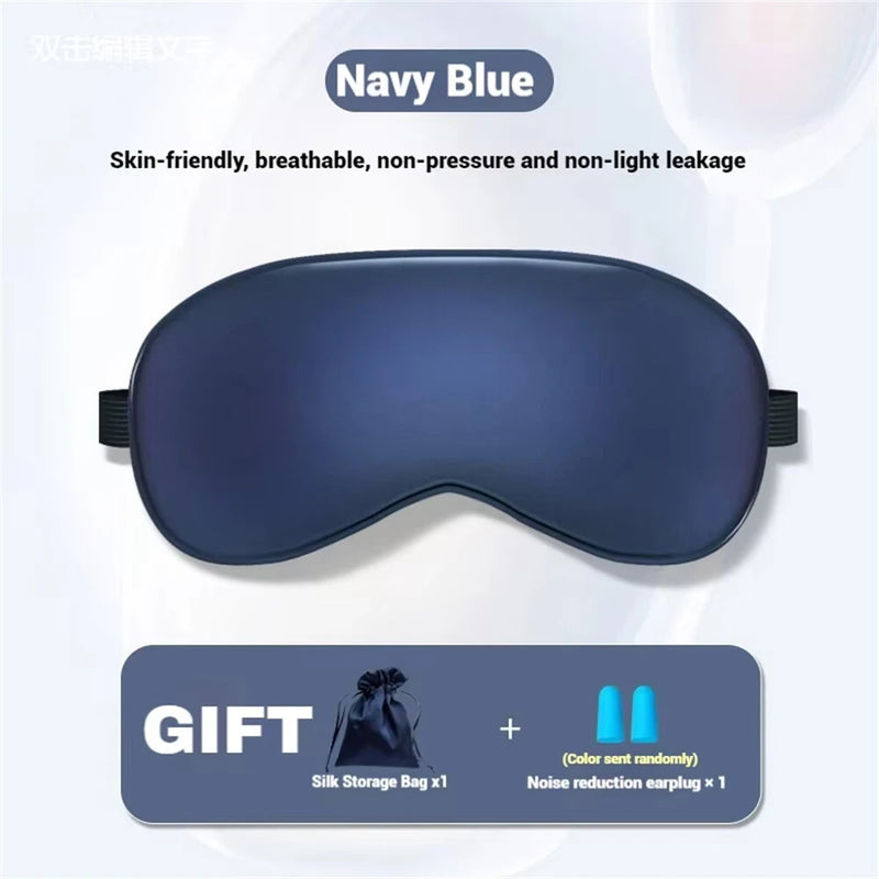 KALOAD Double Sided Simulated Silk Sleeping Eye Mask Adjustable Elastic Band Blackout Travel Sleep Eyeshade Nap Cover