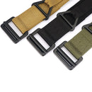 TUSHI 125cm Men's Tactical Nylon Belt Adjustable Wear-resistant Lightweight Waist Belt Buckle Canvas Belt Casual Sports Belts