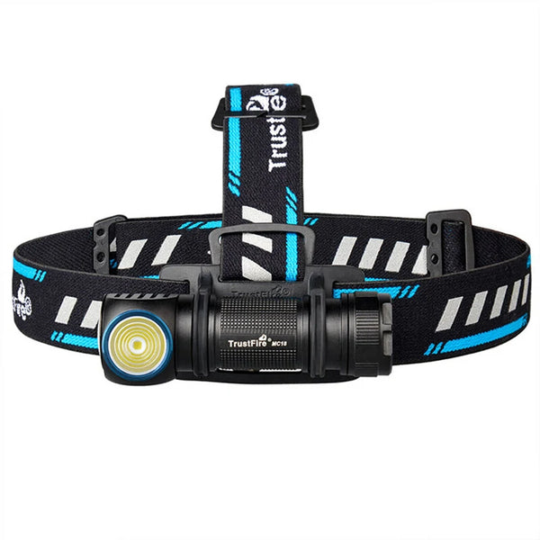Trustfire MC18 1200 Lumens 2 In 1 L-shape LED Flashlight Headlamp With 18650 Battery EDC & Outdoor Lighting Torch Magnetic Rechargeable  Work Light Lamp
