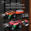 TRASPED HG4-221/222 RTR 1/64 2.4G Mini RC Car Alloy Shell Hummer Off-Road Climbing Truck Support App Remote Controlled LED Light Simulated Vehicle Three Speed Cruise Control Desktop Toys Model Collection Gift For Boys