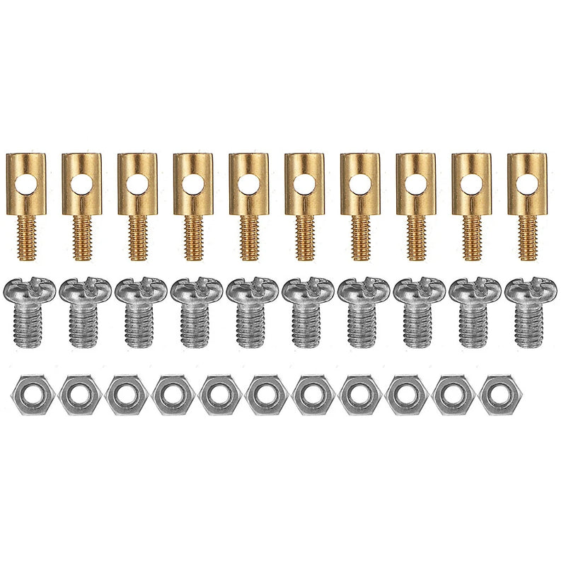 1.3mm 1.8mm 2.1mm 2.5mm 3.1mm Adjustable Pushrod Connectors Linkage Stoppers For RC Airplane