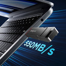 Lenovo Thinkplus TU204 Type-C&USB3.2 Flash Drive 1TB/512GB/256GB/128GB 550MB/s High Speed Dual Interface Mobile U Disk