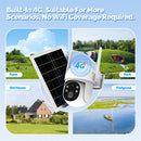 MOES Tuya 3MP 4G Solar Security Camera with Solar Panel 3MP HD Dual Night Vision Human Detection Alarm 7800mAh Battery IP65 Waterproof Smart Life APP Outdoor Wireless Surveillance Monitor Cameras