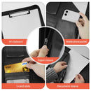 A4 File Folder Multifunctional Document Business Stationery Leather Conference Contract Folders Zippered Organizer Card Holder