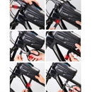 TAKEZERO 1L Bicycle Bag Waterproof Bike Phone Holder Frame Front Tube Cycling Bag Phone Case Support for 4.7-6.8 Inch Touch Screen Smartphones