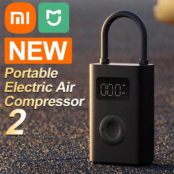 XIAOMI Mijia 2/2Pro 150PSI Smart Bike Pump 2000mAh Battery Power Bank USB Charging LED Display Electric Portable Air Pump Camping Cycling Basketball Football Pump
