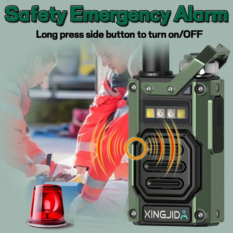 CHIERDA XA501 Walkie Talkie Wireless Frequency Pairing Long Range HD Call Hands-Free Type-C Flashlight UHF 400-480 MHz Li-ion Battery Outdoor Communication