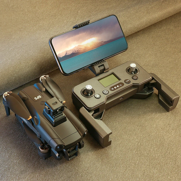 WLRC V198 PRO MAX GPS 5G WiFi FPV with 1080P HD Dual Camera Servo Gimbal 360 Obstacle Avoidance Optical Flow Hover Brushless Foldable RC Drone Quadcopter RTF