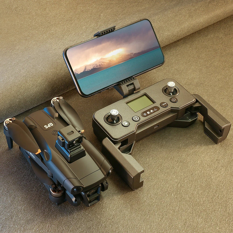 WLRC V198 PRO MAX GPS 5G WiFi FPV with 1080P HD Dual Camera Servo Gimbal 360 Obstacle Avoidance Optical Flow Hover Brushless Foldable RC Drone Quadcopter RTF