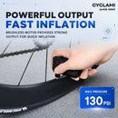 CYCLAMI AM6 Mini Electric Bike Pump 130 PSI Portable Air Inflator Lightweight Tire Pump for Road MTB Bicycle