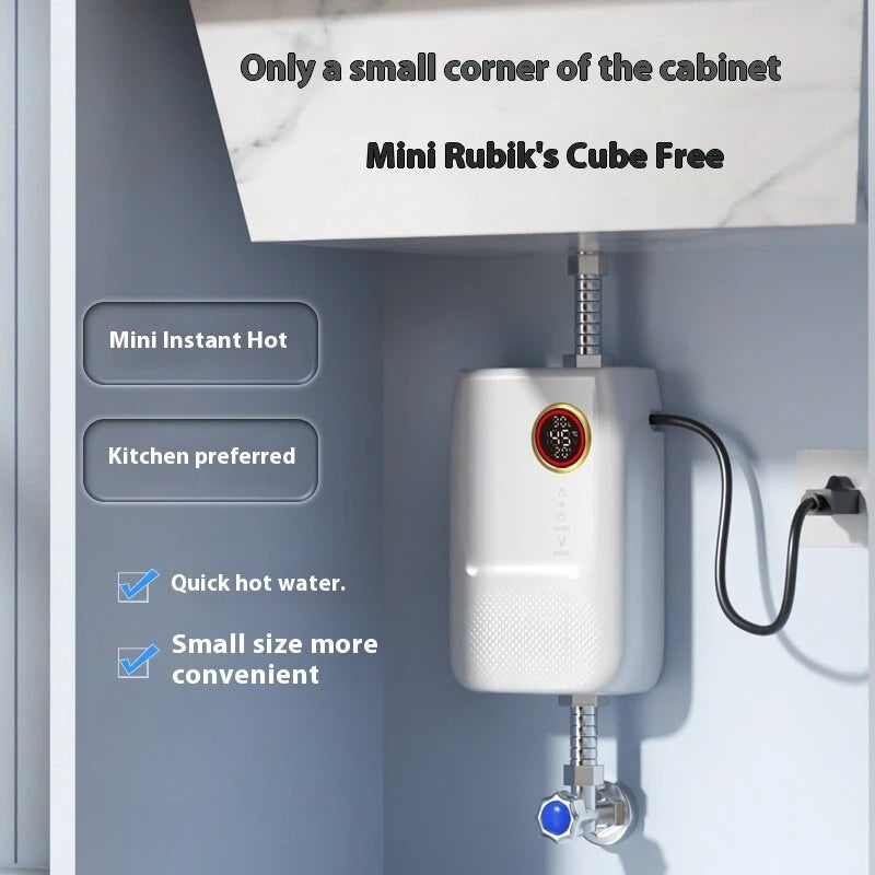 220V 5500W Instant Hot Water Heater Constant Temperature Small Household Water Heater Quick Hot Shower 24-hour Hot Water Supply