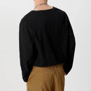 INCERUN Men Fashion V-neck Long Sleeve T-shirt Comfy Loose Fit Solid Color Tshirt Top for Men Plus Size, Spring Fall