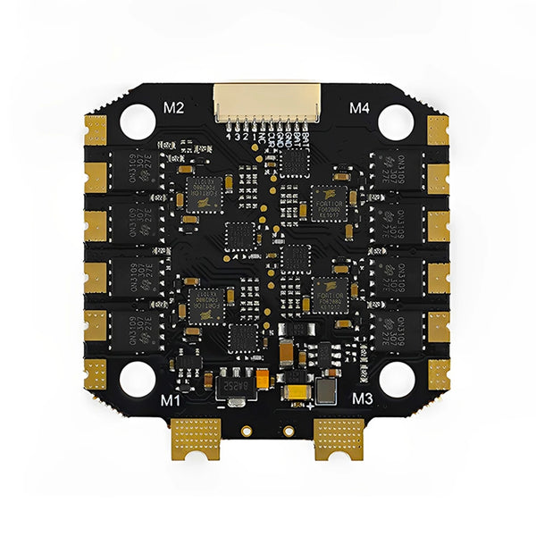 30.5x30.5mm Axisflying Argus ECO F405 Flight Controller 4-8S with 5V 12V BEC BIheli-S 60A ESC Stack for FPV Racing Drone