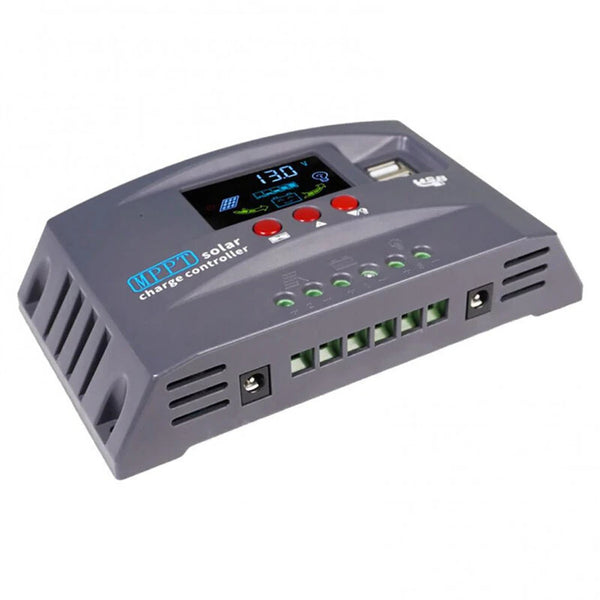12V/24V MPPT Solar Charge Controller Regulator Colorful Screen For Lifepo4 GEL Lithium Lead Acid Battery 30/40/50/60/70/80/90/100A