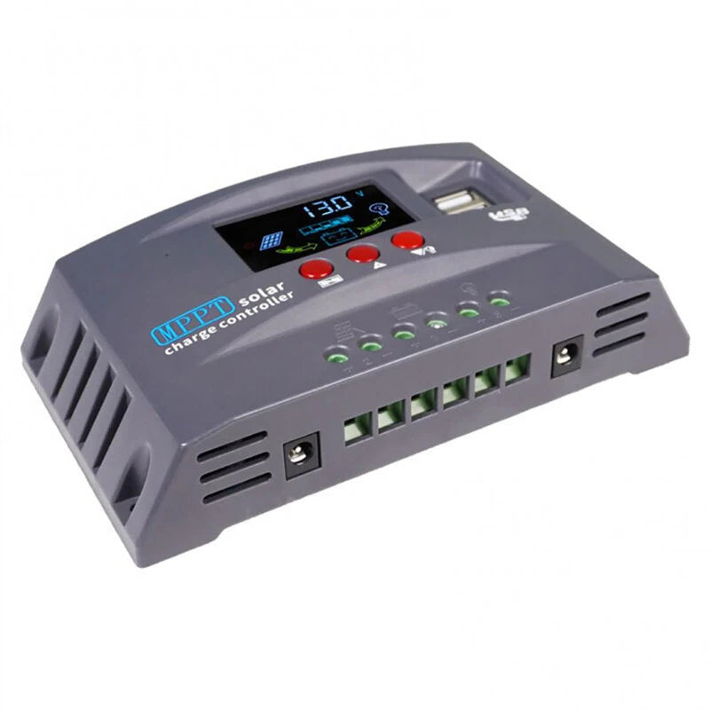 12V/24V MPPT Solar Charge Controller Regulator Colorful Screen For Lifepo4 GEL Lithium Lead Acid Battery 30/40/50/60/70/80/90/100A