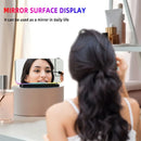 180  Rotation RGB Colorful Night Light Radio Projection Clock Projection Digital Alarm Clock With Night Light 2 USB Output Port 12H/24H FM Radio Time Projector LED Clock