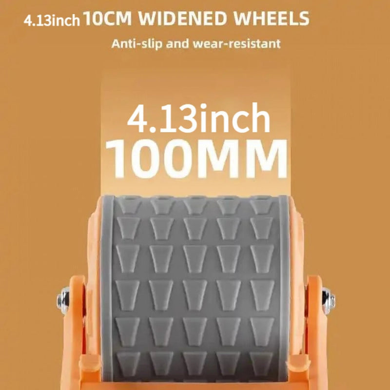 KALOAD 2 Wheel Automatic Rebound Smart Counting Abdominal Elbow Support with Phone Holder Flat Plate Exercise Wheel Silence Abdominal Wheel for Home Gym