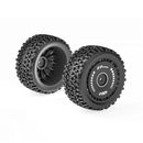 2PCS ZD Racing BX12 1/12 Brushless RC Car Parts Front Rear Tires Wheels Pre-glued Vehicles Models Spare Accessories 16109 16112