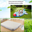 Mini Air Pump for Inflatables Ball Beds 2 in 1 Rechargeable with Camping Light, Compact inflator pump for Floats, Balloons & Vacuum for Storage Bags